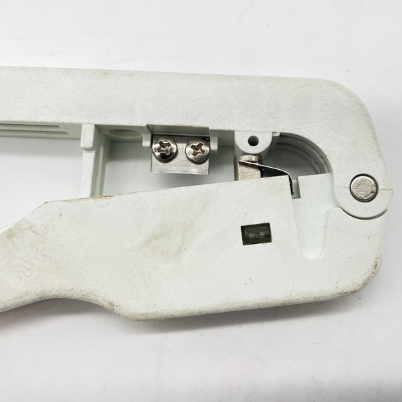 RJ11 Telephone White Plastic Hand Tool Crimping Cutting Cable Slicing Connector - Picture 4 of 7